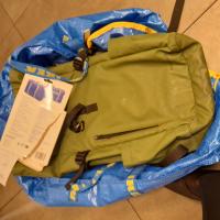 CS982/2024  BLU IKEA BAG WITH GREEN BACKPACK INSIDE